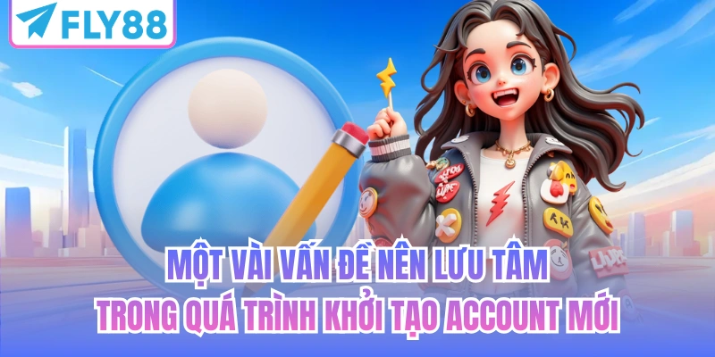 Một vài vấn đề nên lưu tâm trong quá trình khởi tạo account mới