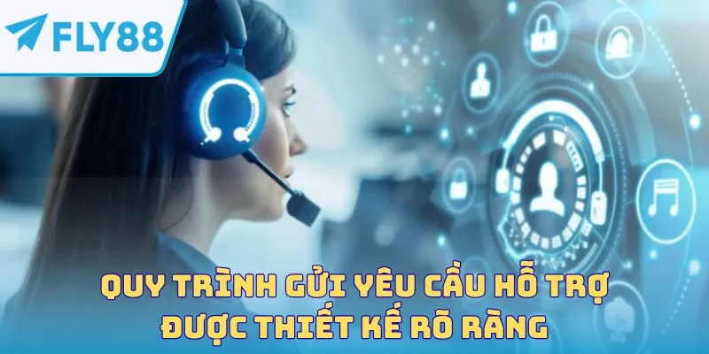 Quy trình gửi yêu cầu hỗ trợ được thiết kế rõ ràng